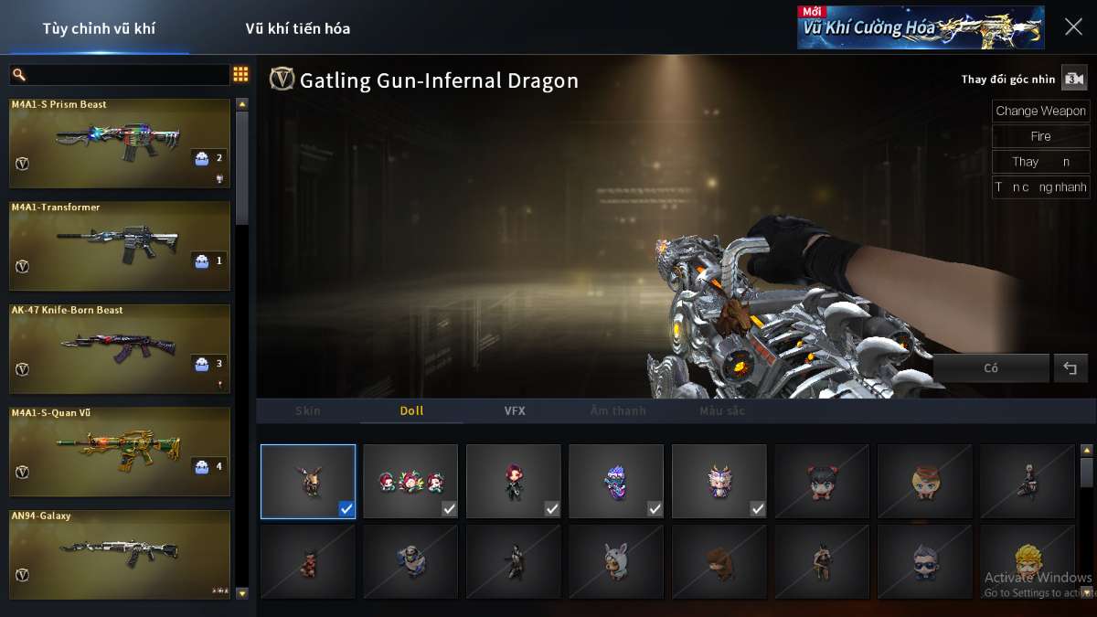 shop acc cf uy tin gia re